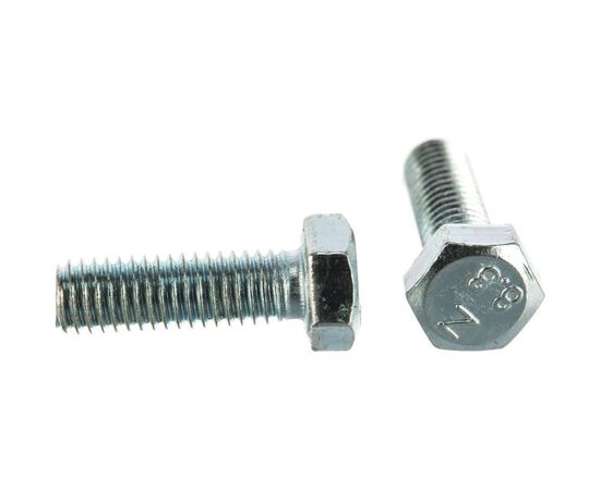 Болт Tech-Krep DIN933 с шестигранной головкой, оцинкованный М5х16 20 шт - пакет 102954 – изображение 5