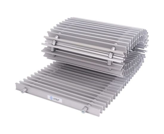 Внутрипольный конвектор STOUT SCN 80.190.1200 алюминиевая решётка SCN-1100-0819120 – изображение 2