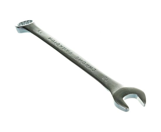 Комбинированный ключ 13мм Chrome vanadium на держателе сатинированный ЭВРИКА ER-31013 