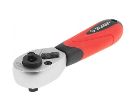 Трещотка МАСТЕР для торцовых головок и бит Зубр 1/4 27735-1/4:611 