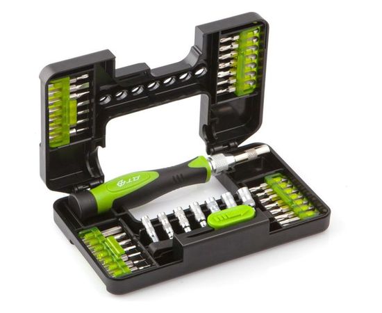 Цанговая отвёртка для точных работ с битами Дело Техники 1/8, 37 предметов 786137 