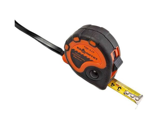 Рулетка КВАЛИТЕТ с 3 фиксаторами 5 м х 19 мм РДК-5-19 6625067 