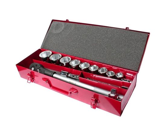 Набор торцевых 6-гранных головок 3/4, 22-50 мм, 15 предметов JTC H615M 