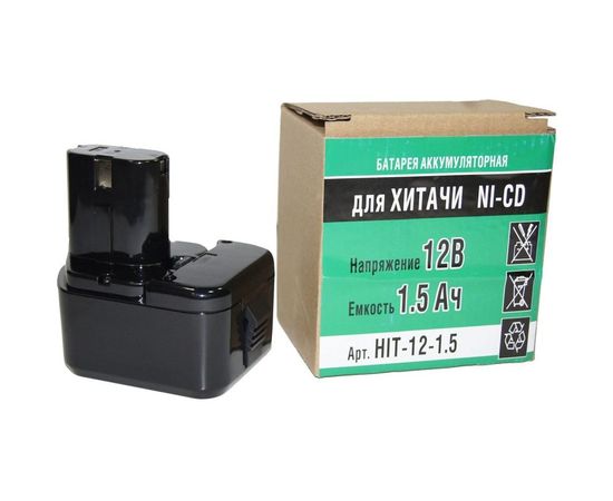 Аккумулятор Ni-CD (12V, 1.5 AН) для Hitachi DS12DVF3 P.I.T. Hit-12-1,5 