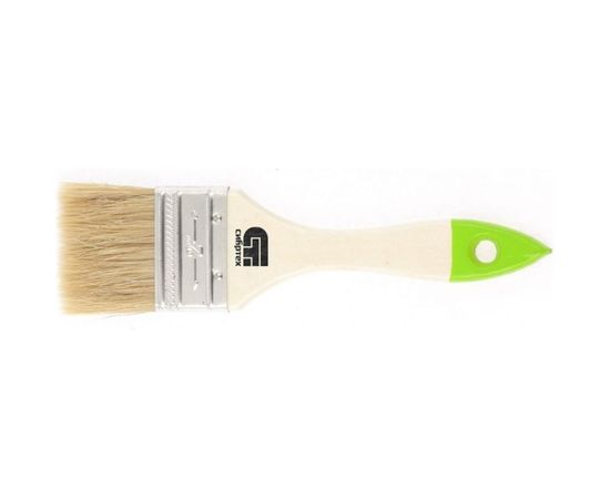 Плоская кисть, 50 мм натуральная щетина, деревянная ручка СИБРТЕХ 82263 