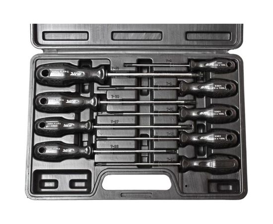 Набор отверток TORX T8хT40 (9 предметов в кейсе) JTC 3301 – изображение 2