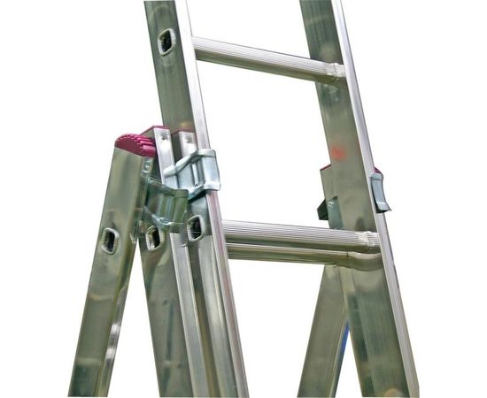 Трехсекционная алюминиевая лестница 3х9 Krause Corda 010391 – изображение 4