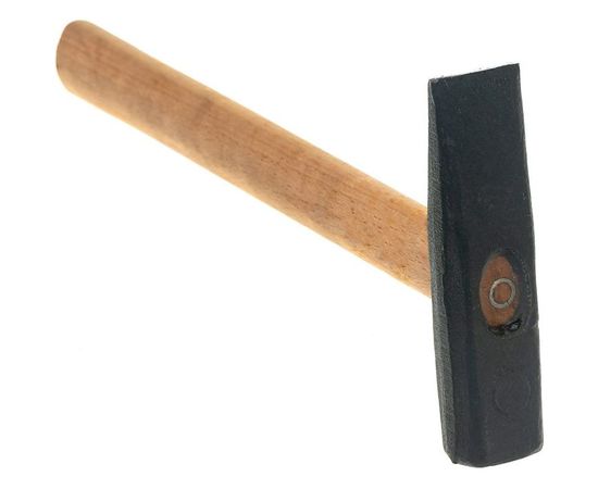 Слесарный молоток 300 г, квадратный боек, деревянная рукоятка СИБРТЕХ 10214 – изображение 3