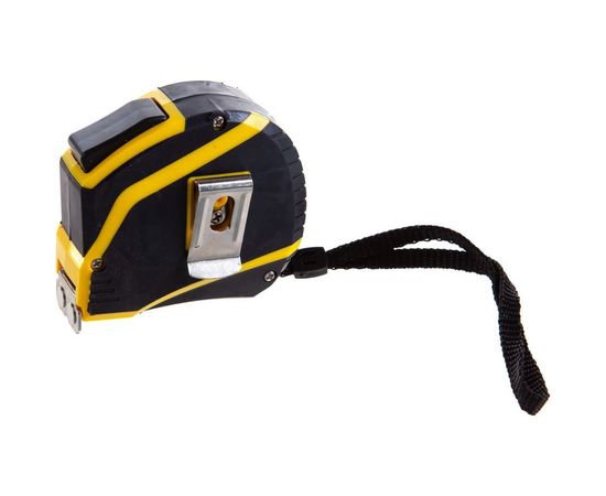 Рулетка BIBER QUADRO STOPPER автофиксация, нейлоновое покрытие, серия Профи, 5мх19мм тов-196536 – изображение 2