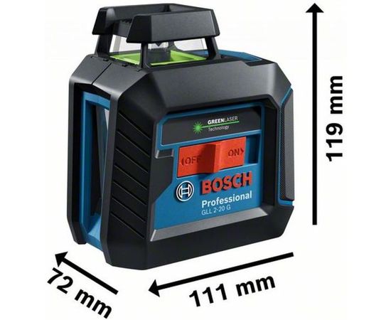 Лазерный нивелир BOSCH GLL 2-20 G, LB 10 0601065000 – изображение 9