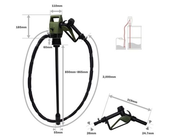 Электрический насос для перекачки жидкостей и ГСМ BERKUT SP-3000ЕР – изображение 2