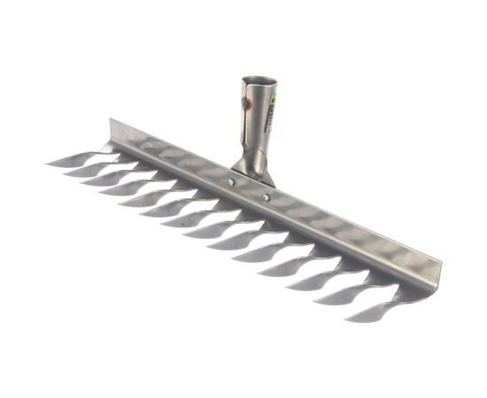 Витые грабли СИБРТЕХ 14 зубьев, 340 мм, нержавеющая сталь, без черенка 61759 – изображение 3