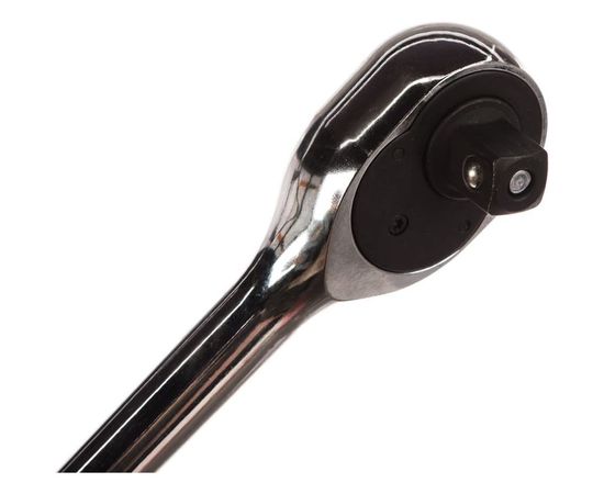 Трещотка с прямой рифленой металлической ручкой ЭВРИКА 1/2 72-зубцовая ER-91272 – изображение 3