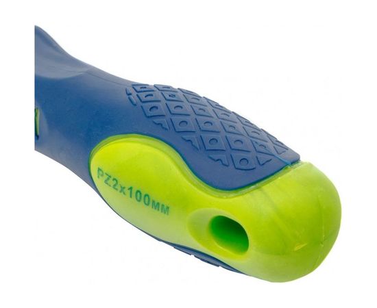 Отвертка СИБРТЕХ Pz2x100 мм, CrV, 2-х компонентная рукоятка 11879 – изображение 3