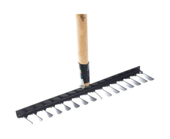 Витые грабли СИБРТЕХ 16 зубьев, 420 мм, с черенком 61763 – изображение 4