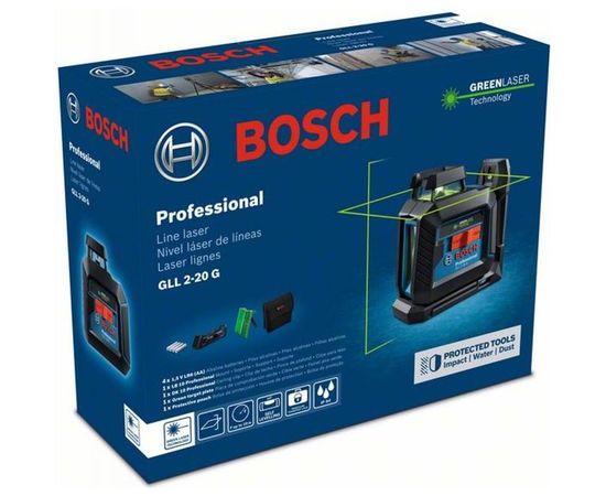 Лазерный нивелир BOSCH GLL 2-20 G, LB 10 0601065000 – изображение 8