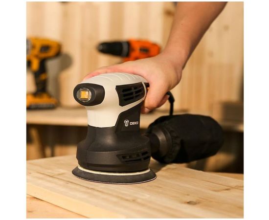 Эксцентриковая сетевая шлифмашина DEKO DKG400-125 063-2203 – изображение 4