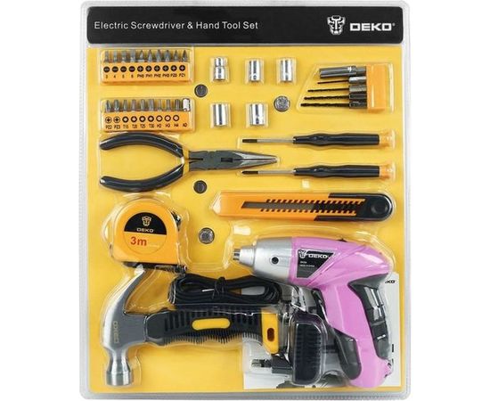 Аккумуляторная отвертка DEKO DKS4 и набор 36 Tools Kit 063-4109 – изображение 2