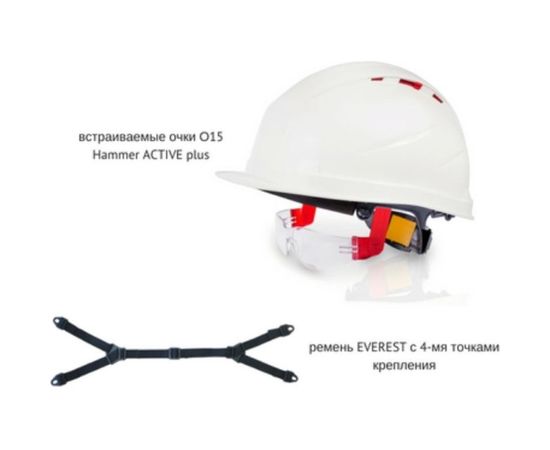 Защитная каска РОСОМЗ RFI-3 BIOT ZEN белая 72317 – изображение 2