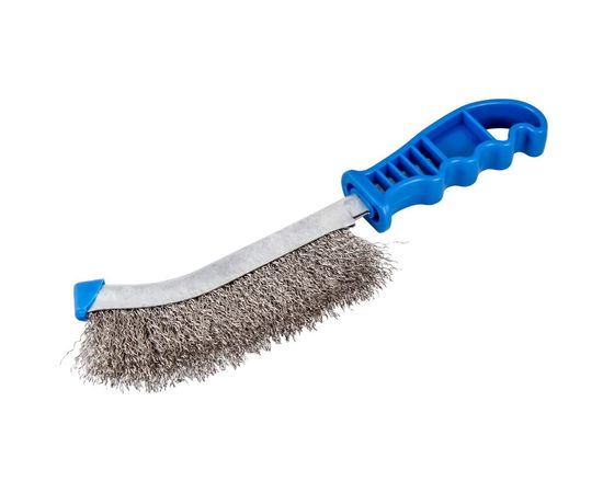 Щётка NORGAU с пластиковой рукояткой, проволока из нерж. стали 087602101 