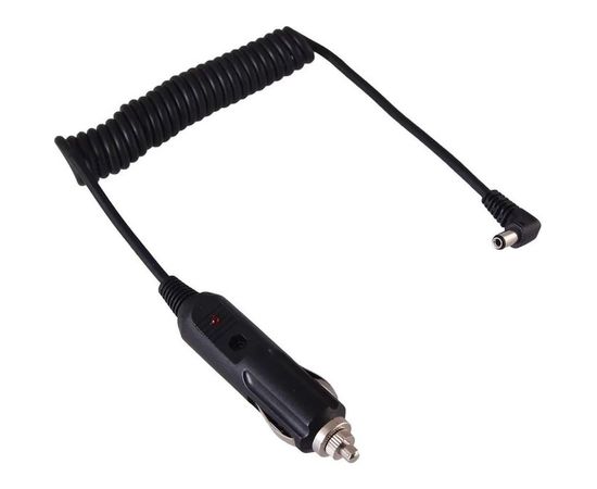 Автозарядка с индикатором разъем 2.5х5.5 АЗУ шнур спираль 1.5M REXANT 16-0234 