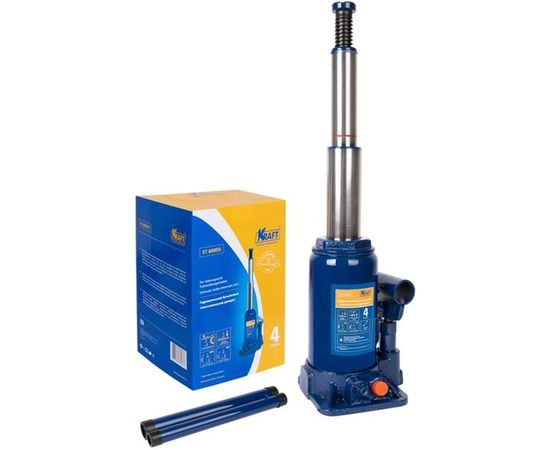 Бутылочный телескопический домкрат KRAFT 4 т, 170-420 мм KT 800050 