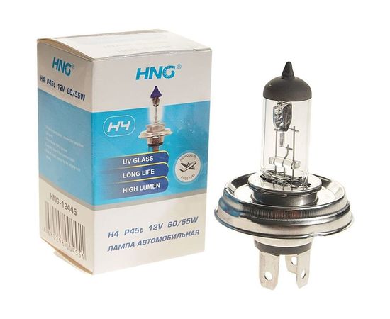 Автолампа HNG H4 60/55 P45t 12V HNG-12445 