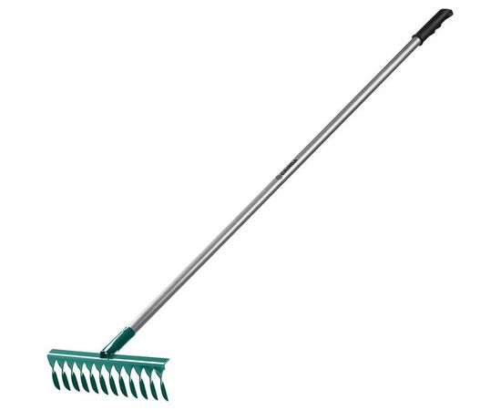 Грабли с алюминиевым черенком GRINDA PROLine 12 витых зубцов 39585 