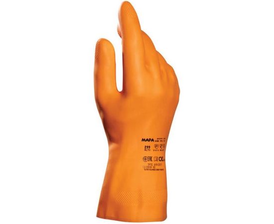 Перчатки MAPA Industrial/Alto 299, хб напыление, размер 7, оранжевые 606241 