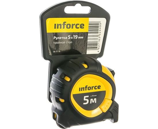 Рулетка с тройным стопом Inforce 5Х19 06-11-70 