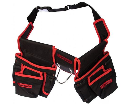 Сумка-пояс двойная (20 карманов; держатель для молотка) MATRIX 90240 – изображение 3