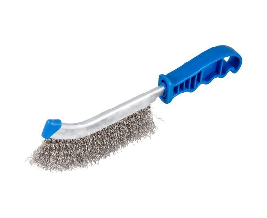 Щётка NORGAU с пластиковой рукояткой, проволока из нерж. стали 087602101 – изображение 3