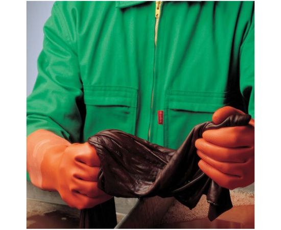 Перчатки MAPA Industrial/Alto 299, хб напыление, размер 7, оранжевые 606241 – изображение 5