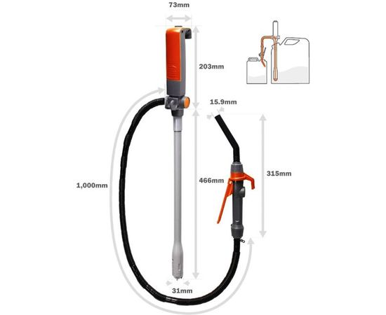 Электрический насос для перекачки жидкостей и ГСМ BERKUT SMART SP2000ЕР – изображение 2