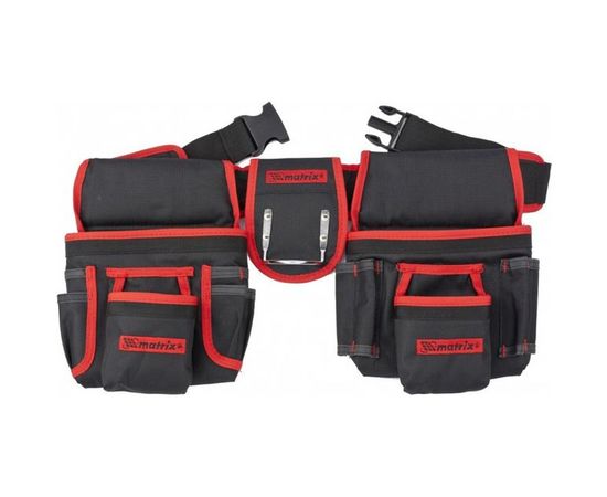 Сумка-пояс двойная (20 карманов; держатель для молотка) MATRIX 90240 – изображение 2