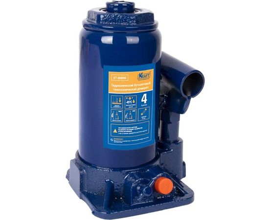 Бутылочный телескопический домкрат KRAFT 4 т, 170-420 мм KT 800050 – изображение 4