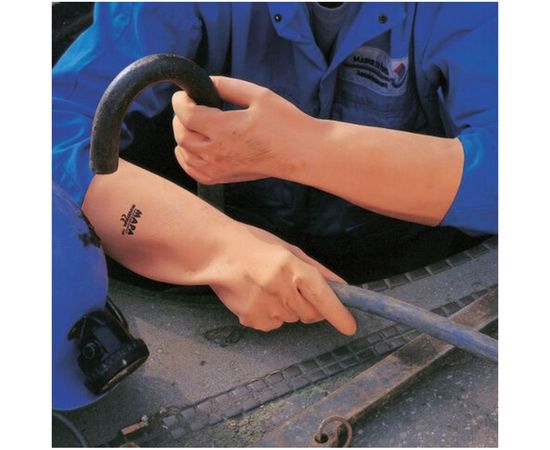 Перчатки MAPA Industrial/Alto 299, хб напыление, размер 7, оранжевые 606241 – изображение 4