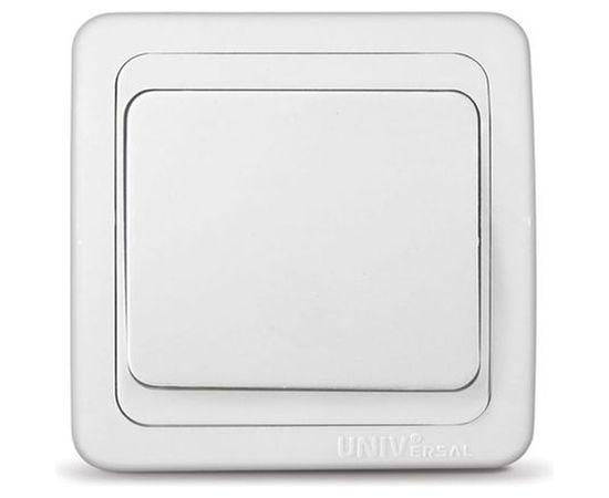 Выключатель UNIVersal Валери белый В0021 