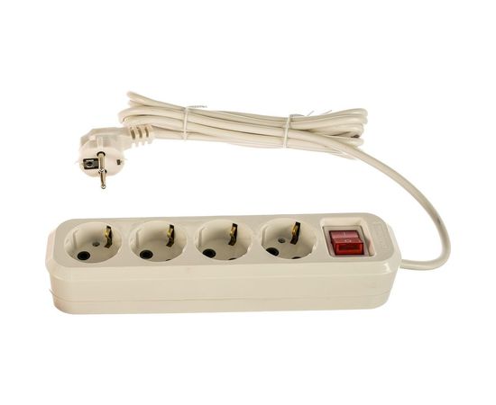 Удлинитель UNIVersal S-304 ПВС 3*1, 4 гнезда, с/з, выключатель 3м 9631990 