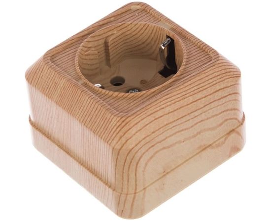 Розетка UNIVersal Олимп с/з сосна 5560902 