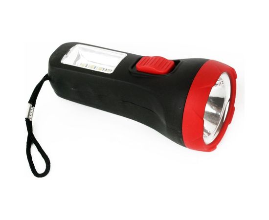 Фонарь Ultraflash LED16014 черный, 1 + 4SMD LED, 2 режима, 1XR6, пластик, блист-пакет 14253 