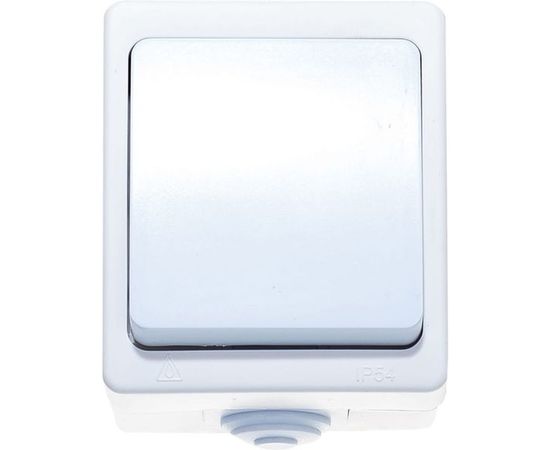 Одноклавишный выключатель IP-54, белый UNIVersal Аллегро 5563460 