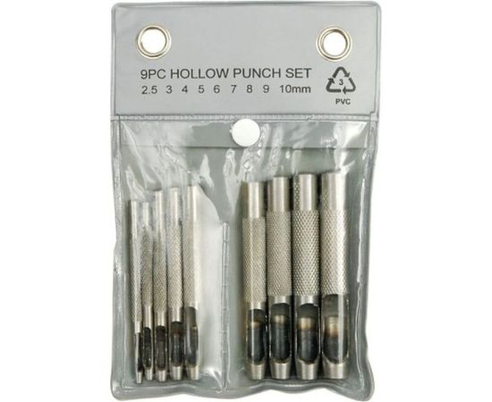 Набор пробойников для кожи TOYA 9 предметов 2,5-10мм 76705 