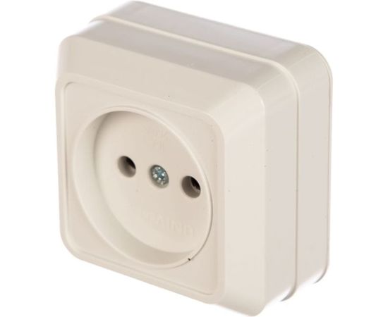 Розетка без заземления, белая UNIVersal Олимп О0022 