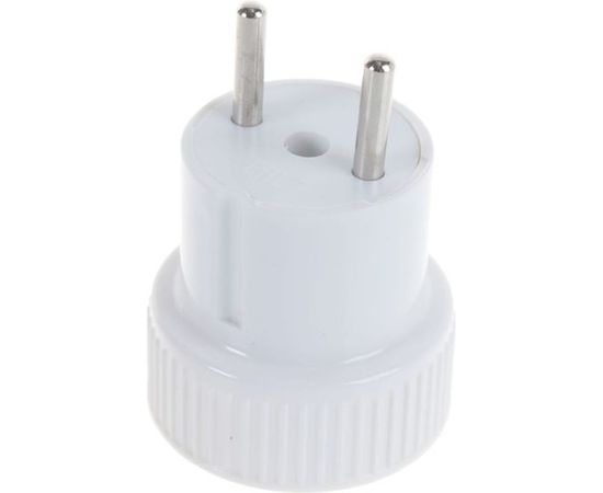 Адапте��-переходник без заземления, белый 6А 250В UNIVersal А109 