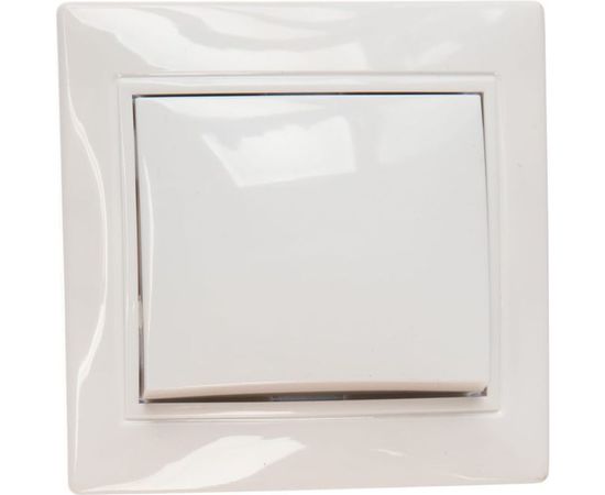 Одноклавишный выключатель, белый UNIVersal Севиль С0021 