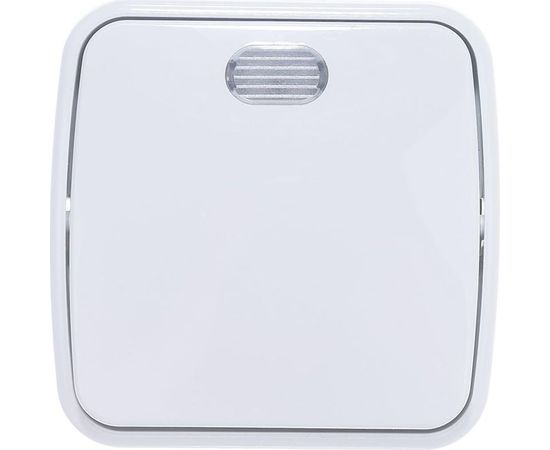 Одноклавишный выключатель с подсветкой, белый UNIVersal Электра 0019 