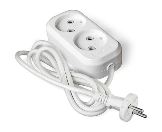 Удлинитель UNIVersal Е-202 ПВС 2*0,75, 2 гнезда, 2м 9631959 