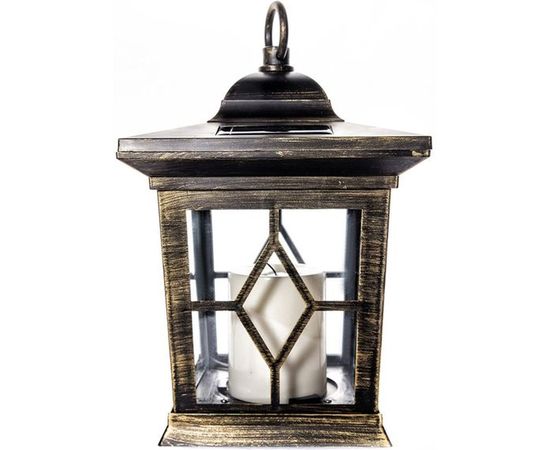 Садовый светильник Uniel USL-S-180/PT220, на солнечной батарее, Bronze lantern, 10227 