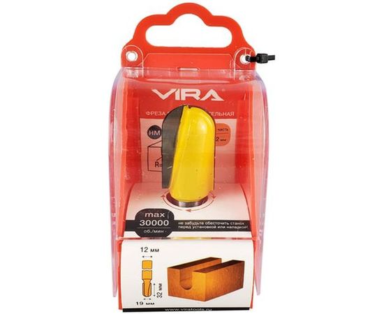 Фреза пазовая галтельная (19х32 мм; R9.5 мм) VIRA 553343 